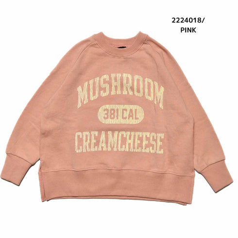 【130~150】★NEEDLEWORKS★柔らか裏毛MUSHROOMトレーナー(2224018j)